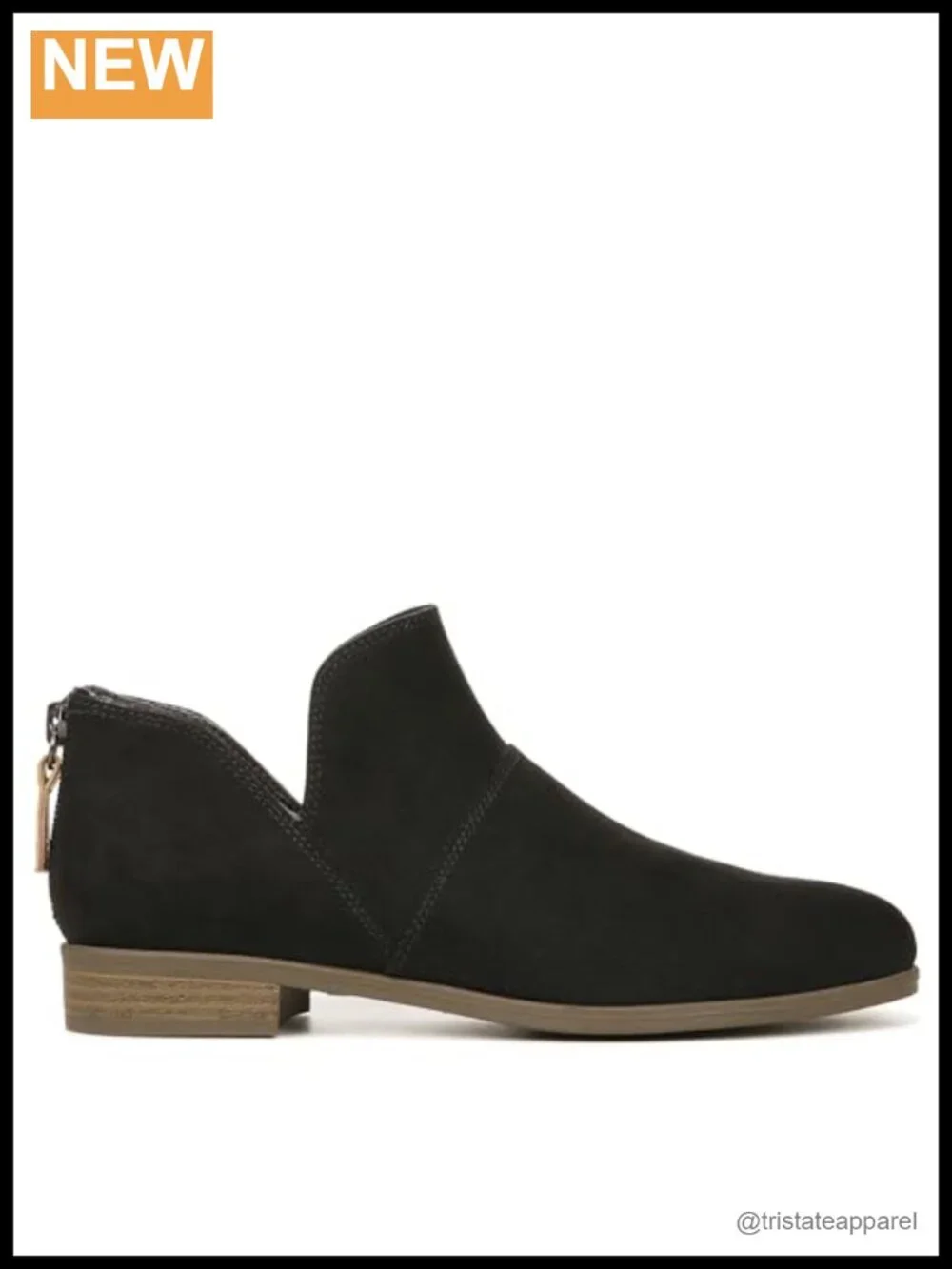 Sustainable Women's Ankle Booties with Recycled Microfiber, Low Block Heel
